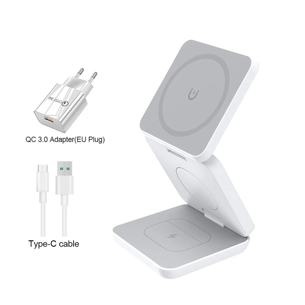 3 in 1 Magnetic Wireless Charging Station