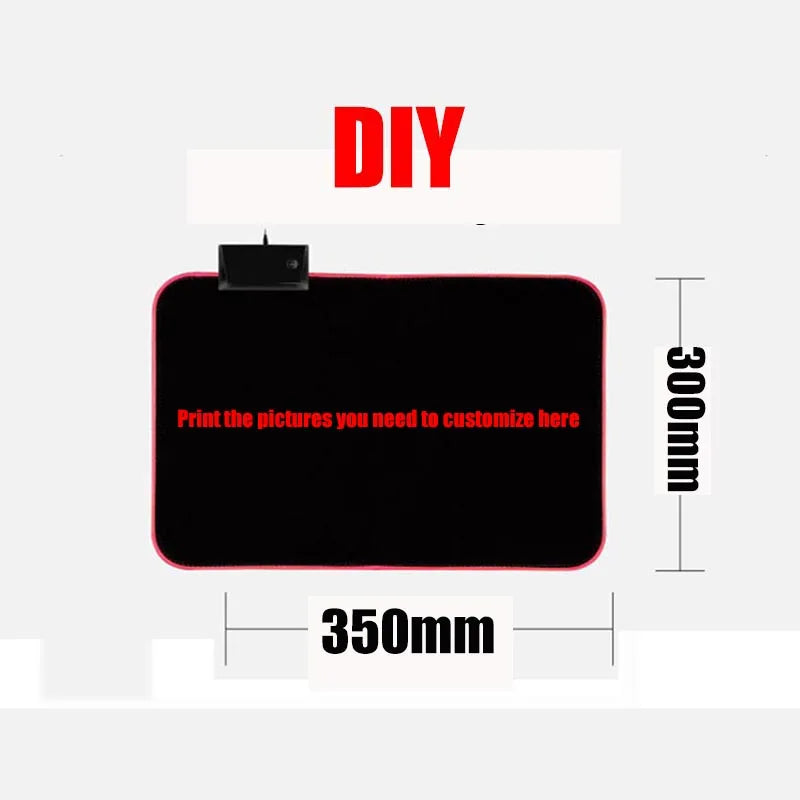 RGB LED Custom Gaming Mouse Pad