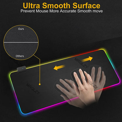 RGB LED Custom Gaming Mouse Pad