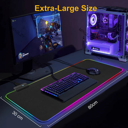 RGB LED Custom Gaming Mouse Pad