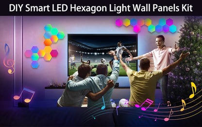 RGB Hexagon LED Wall Light