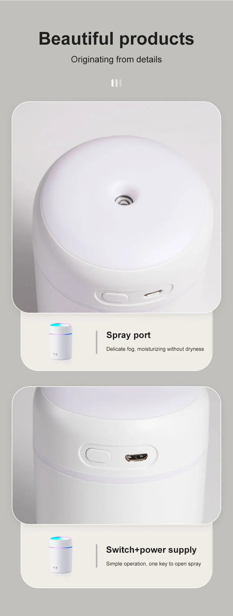 Colorful Mini Air Humidifier