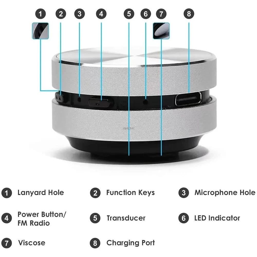 Mini Bone Conduction Bluetooth Speaker