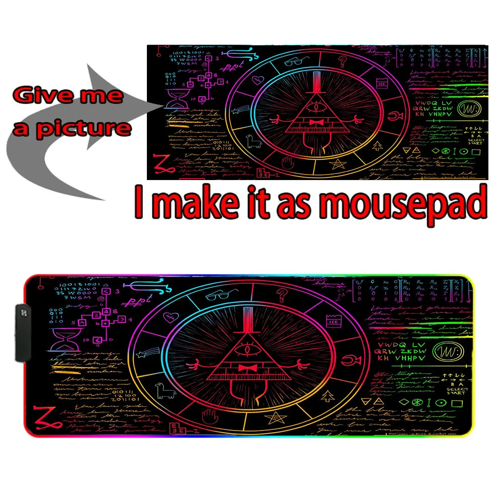 RGB LED Custom Gaming Mouse Pad