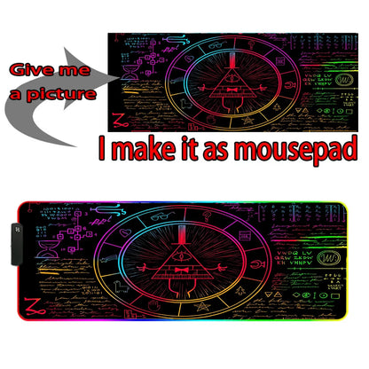 RGB LED Custom Gaming Mouse Pad