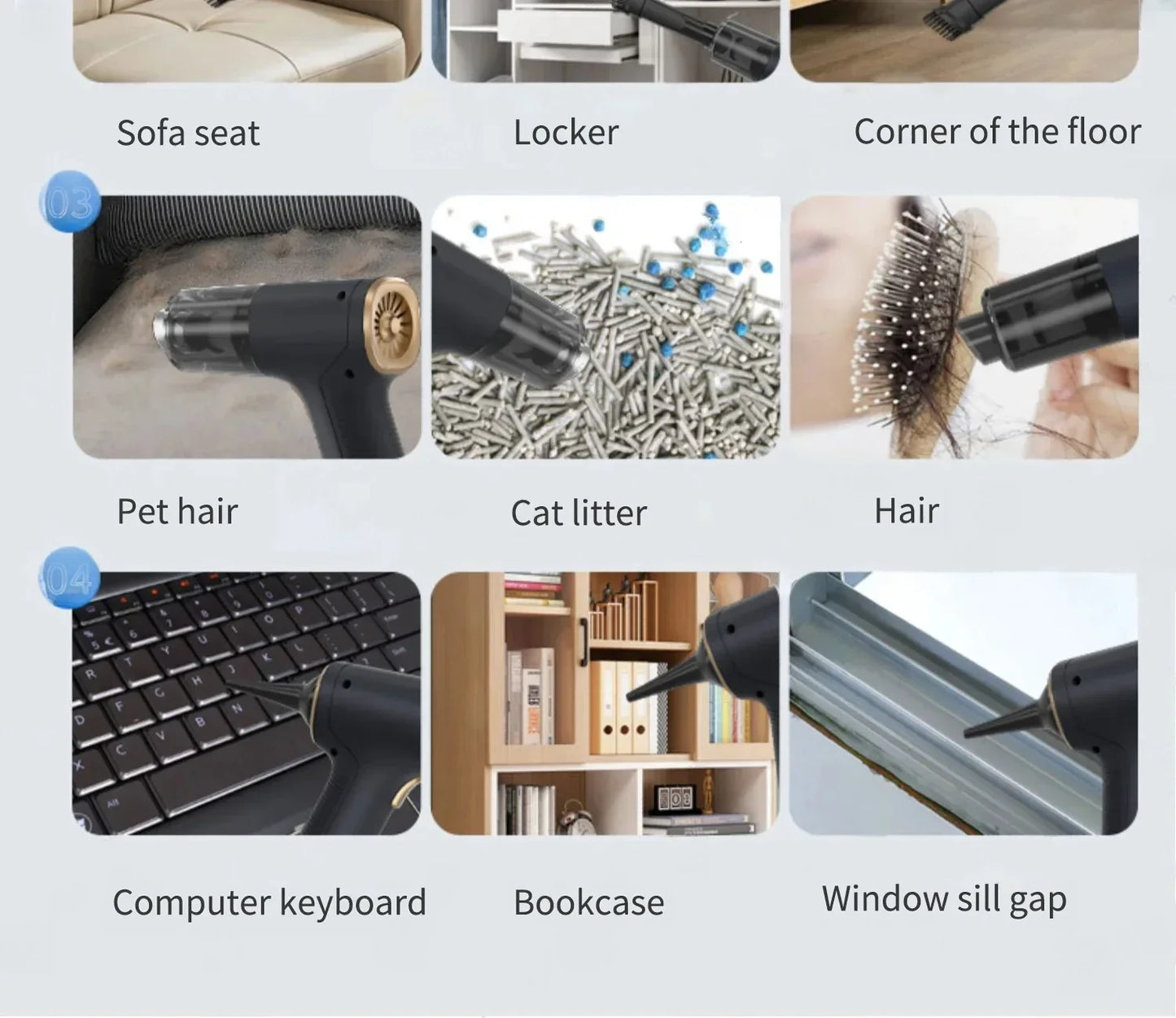 Mini Cordless Car Vacuum Cleaner