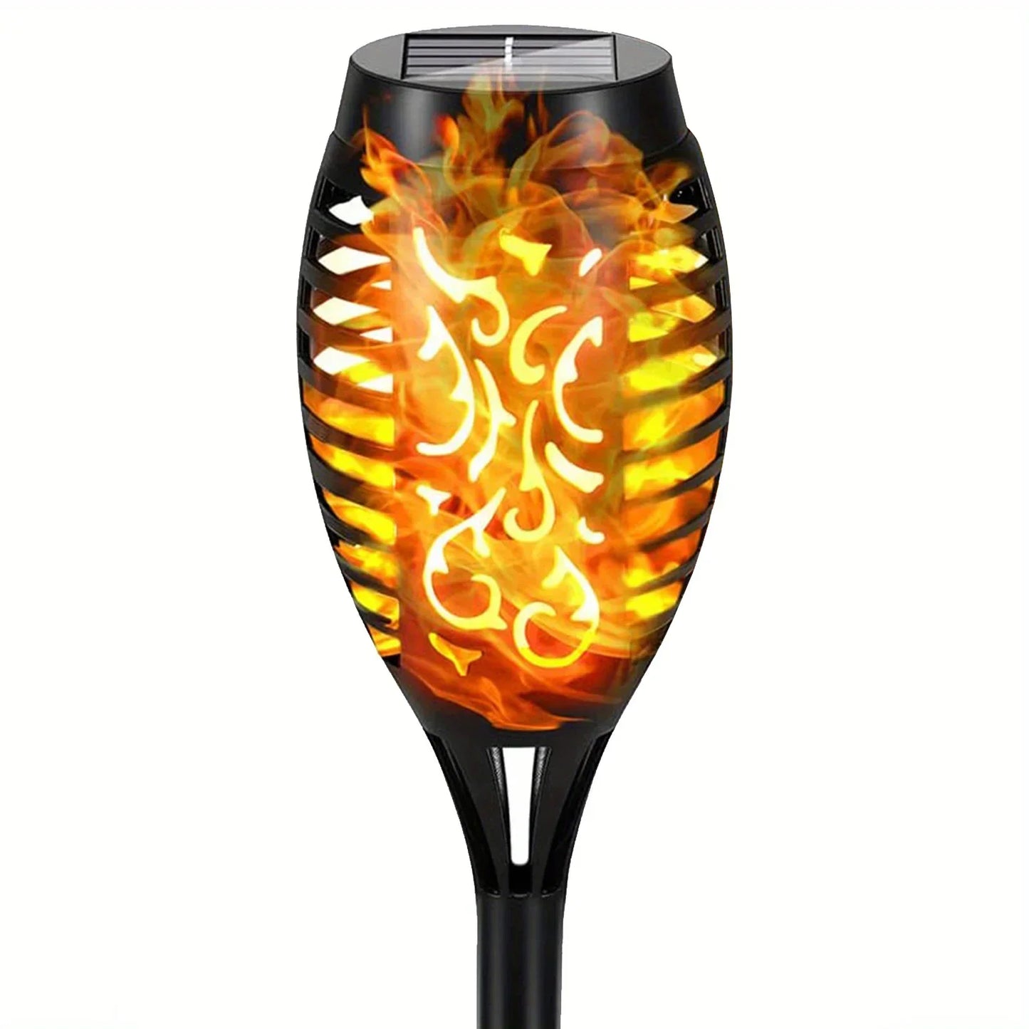 12 LED Solar Flame Garden Light