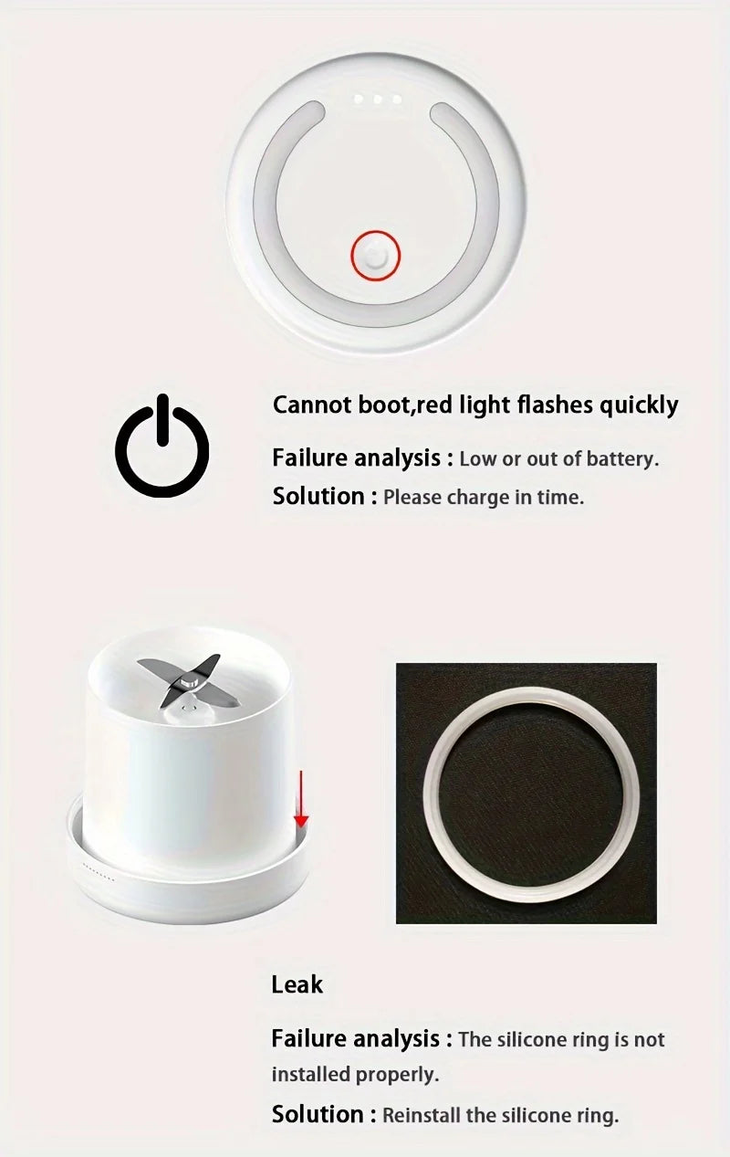 Portable Wireless Mini Blender