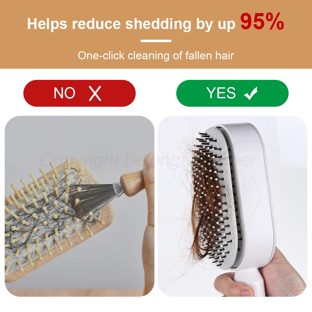 Self-Cleaning Air Cushion Hair Brush