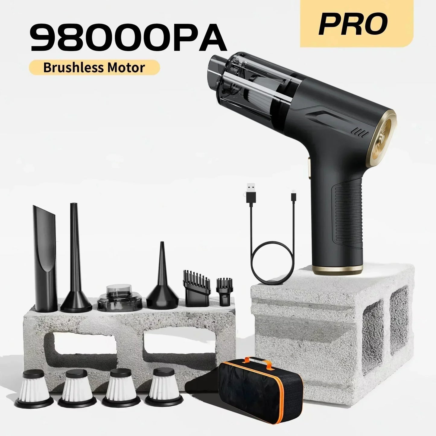 Mini Cordless Car Vacuum Cleaner