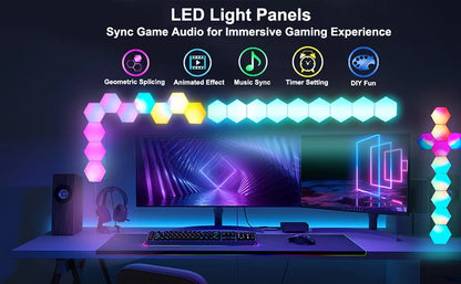 RGB Hexagon LED Wall Light