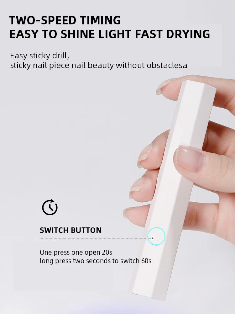 Portable Mini UV LED Nail Lamp