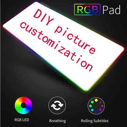 RGB LED Custom Gaming Mouse Pad