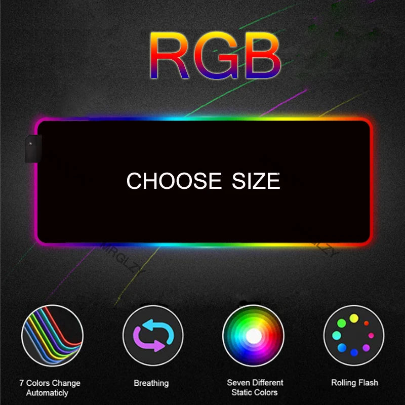 RGB LED Custom Gaming Mouse Pad