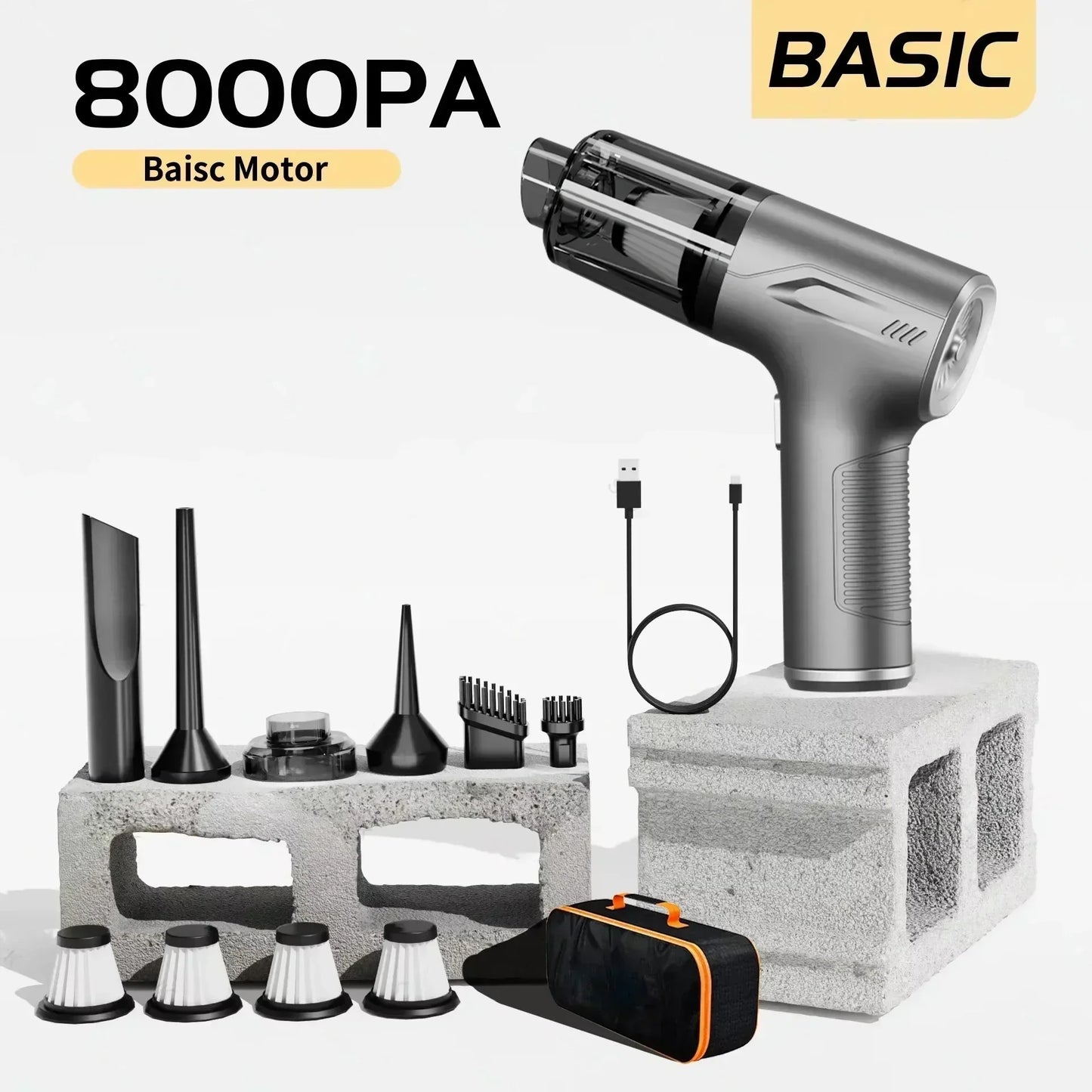 Mini Cordless Car Vacuum Cleaner