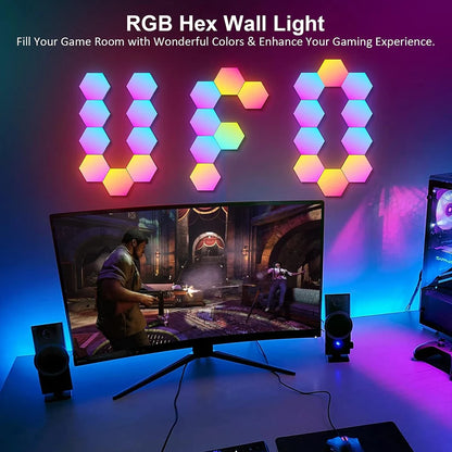 RGB Hexagon LED Wall Light