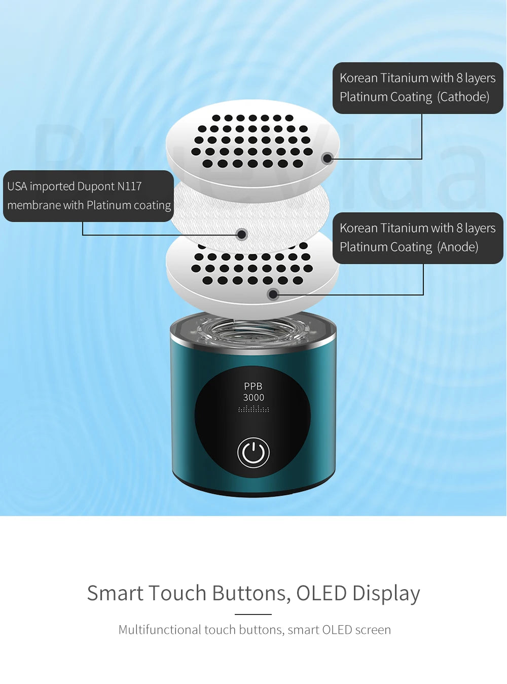 BlueVida Hydrogen Water Generator