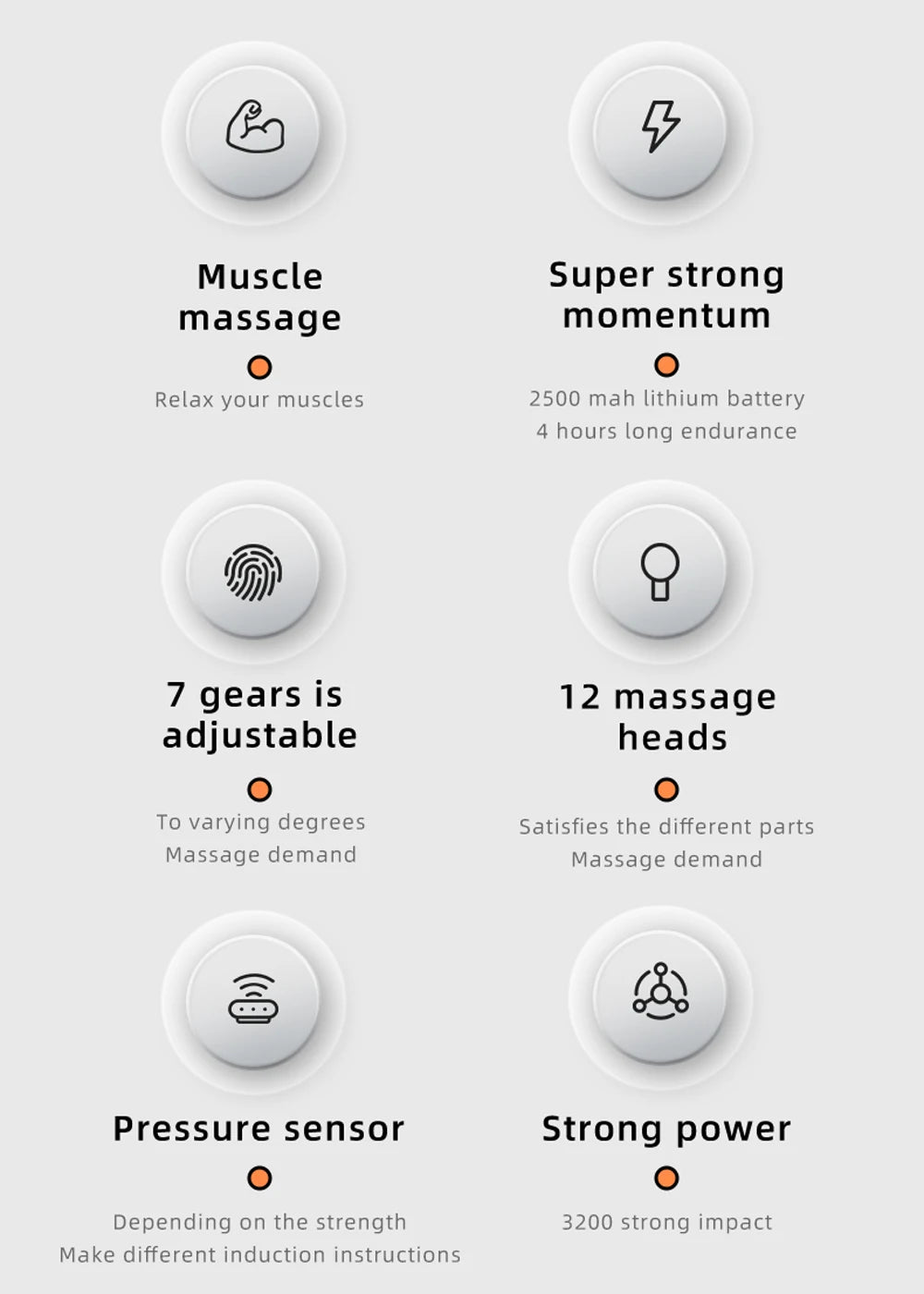 Professional 12-Head Massage Gun