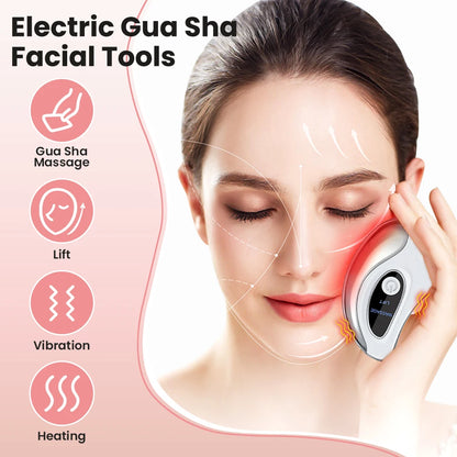 Electric Heated Gua Sha Face Massager