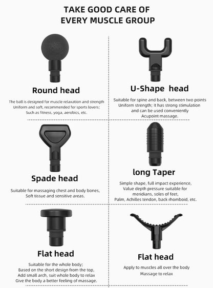Professional 12-Head Massage Gun