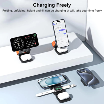 3 in 1 Magnetic Wireless Charging Station