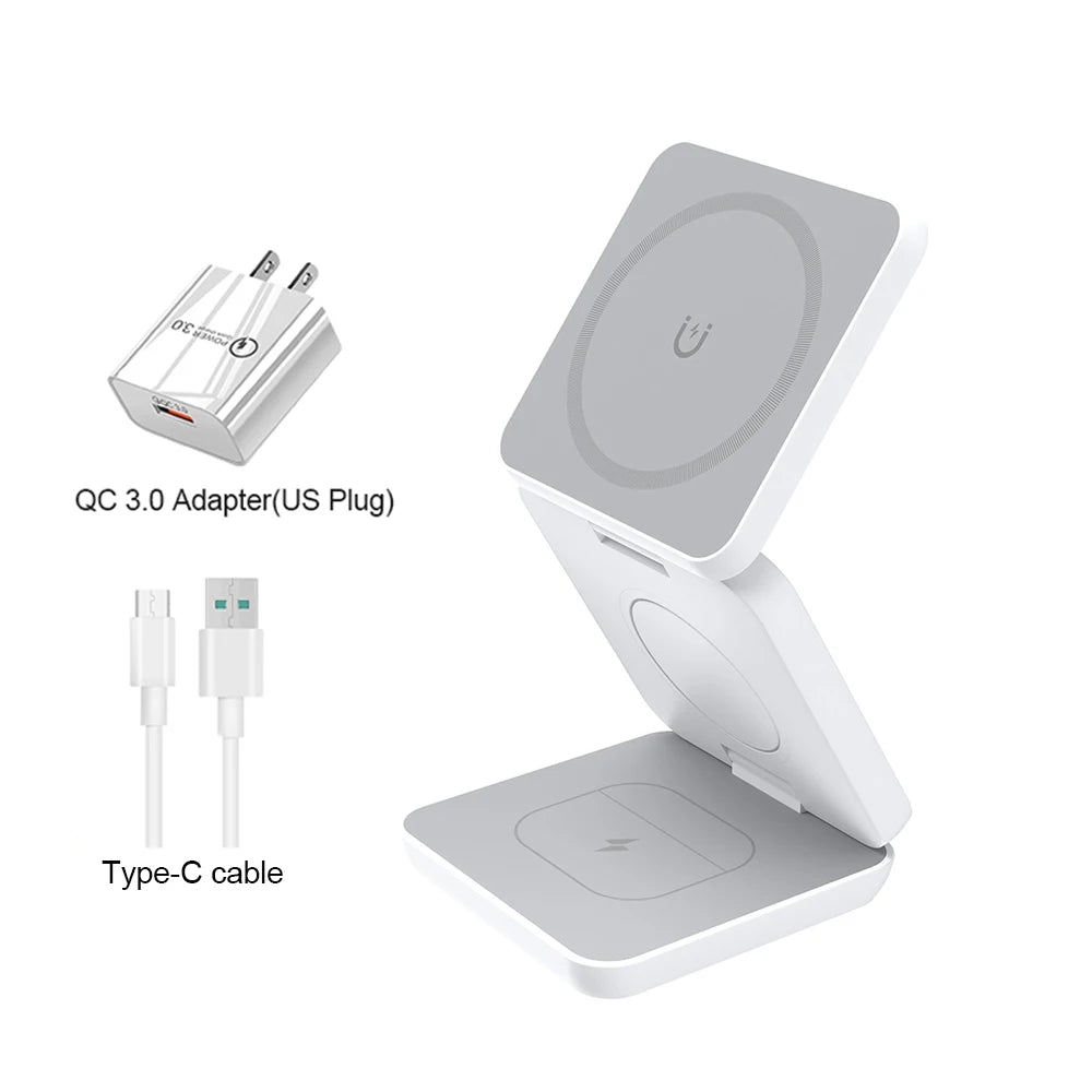 3 in 1 Magnetic Wireless Charging Station