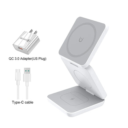 3 in 1 Magnetic Wireless Charging Station