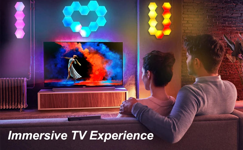 RGB Hexagon LED Wall Light