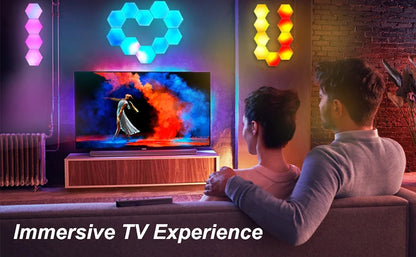 RGB Hexagon LED Wall Light