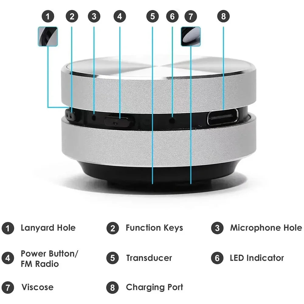 Mini Bone Conduction Bluetooth Speaker