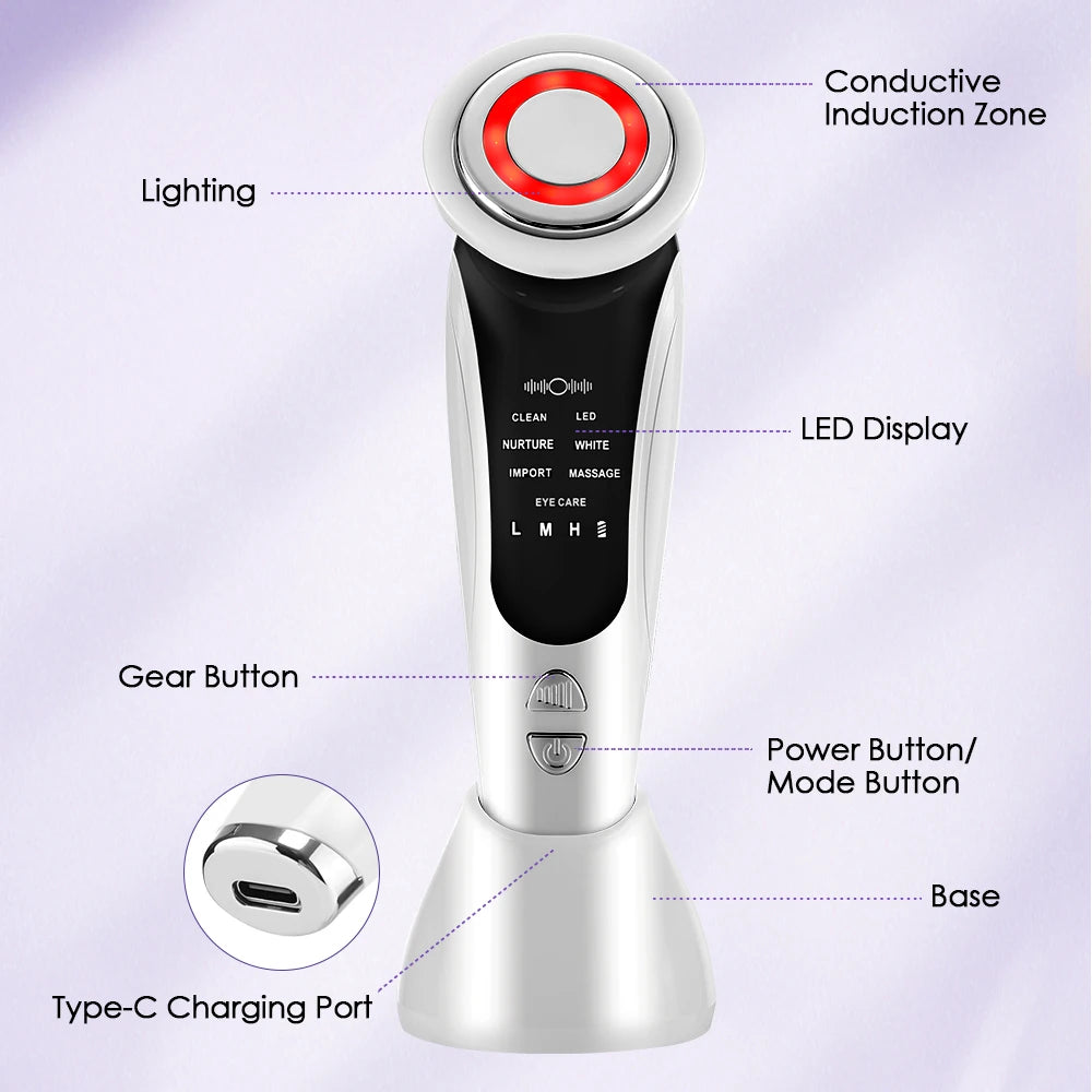 EMS LED Facial Massager