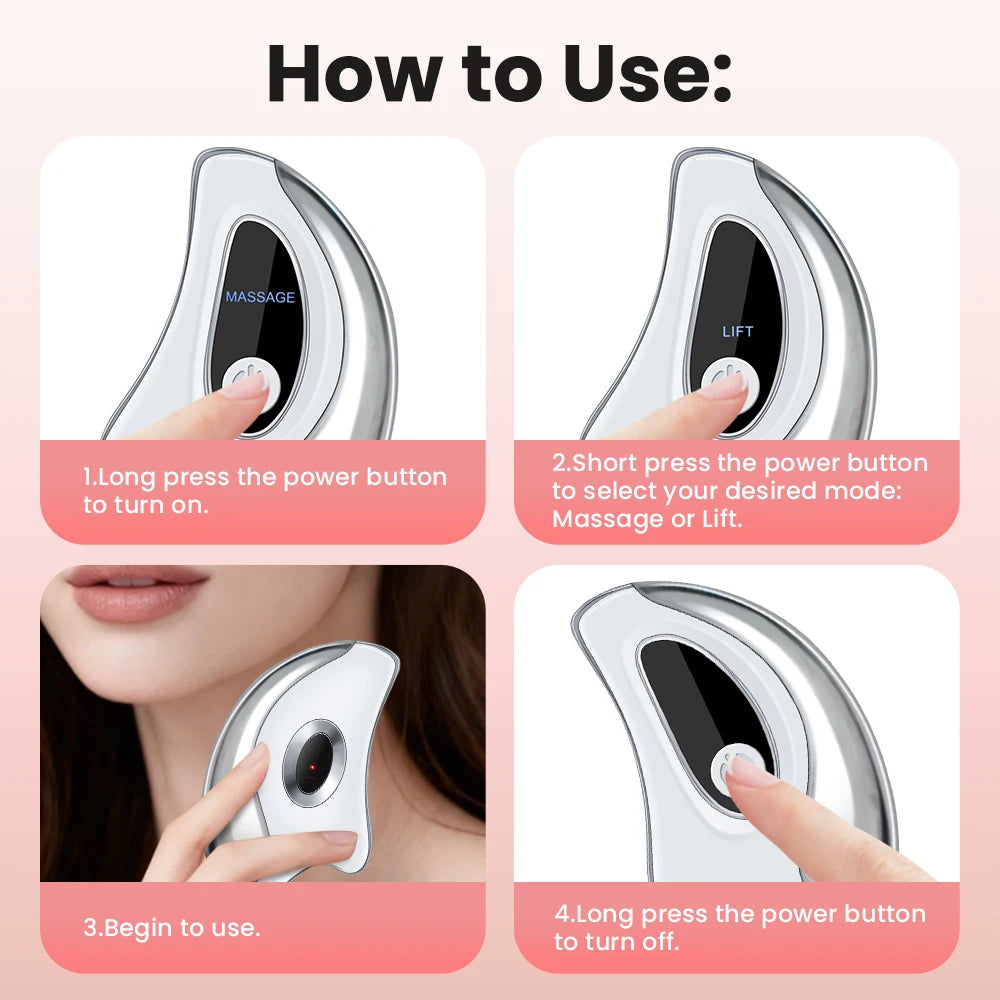Electric Heated Gua Sha Face Massager