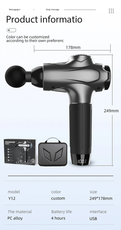 Professional 12-Head Massage Gun