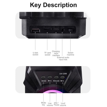 Portable Bluetooth 5.3 Speaker