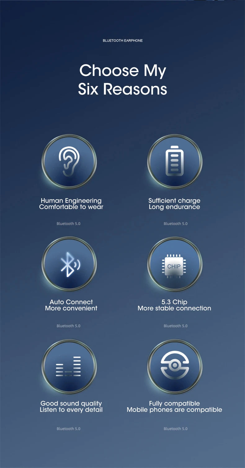TWS Wireless Bluetooth Earbuds