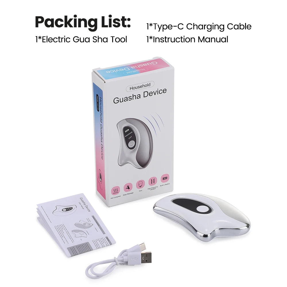 Electric Heated Gua Sha Face Massager