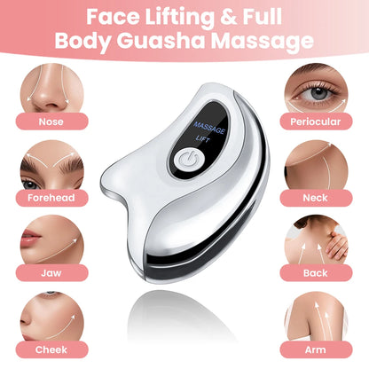 Electric Heated Gua Sha Face Massager