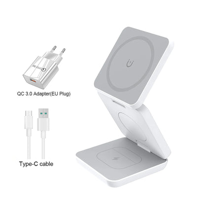 3 in 1 Magnetic Wireless Charging Station