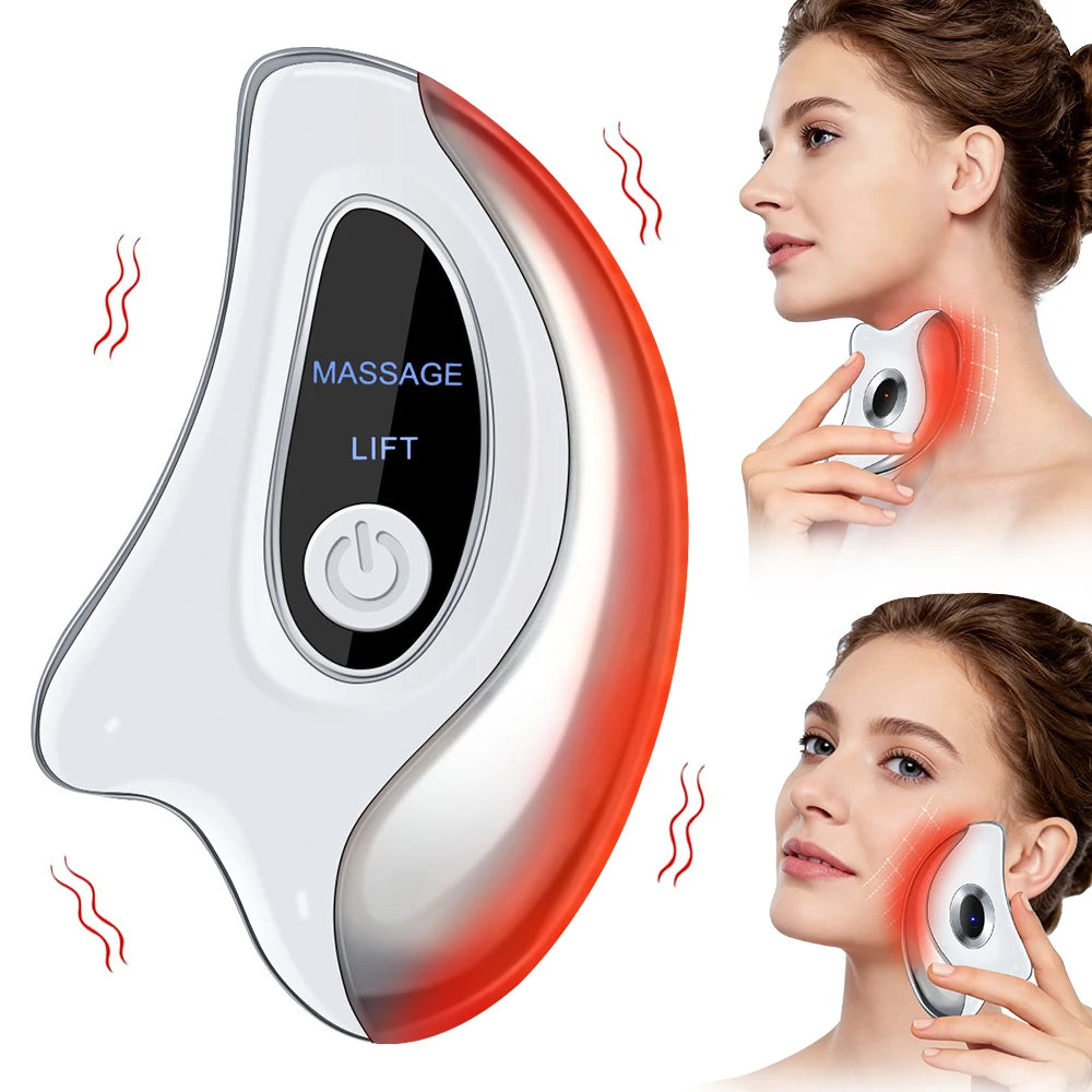 Electric Heated Gua Sha Face Massager