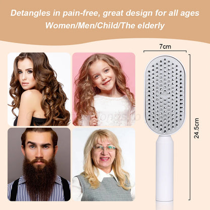 Self-Cleaning Air Cushion Hair Brush