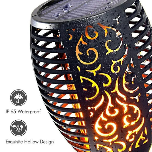 12 LED Solar Flame Garden Light