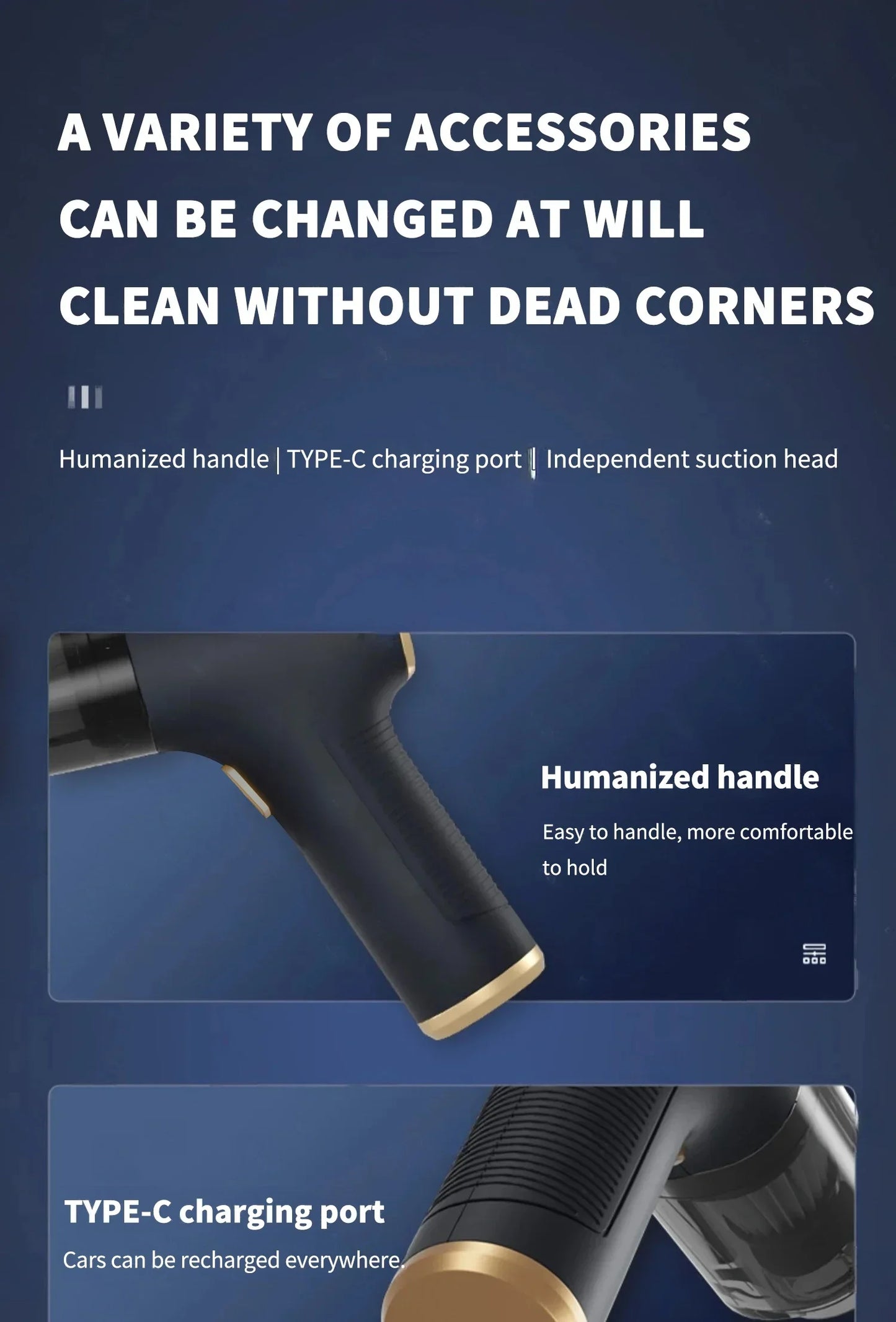 Mini Cordless Car Vacuum Cleaner