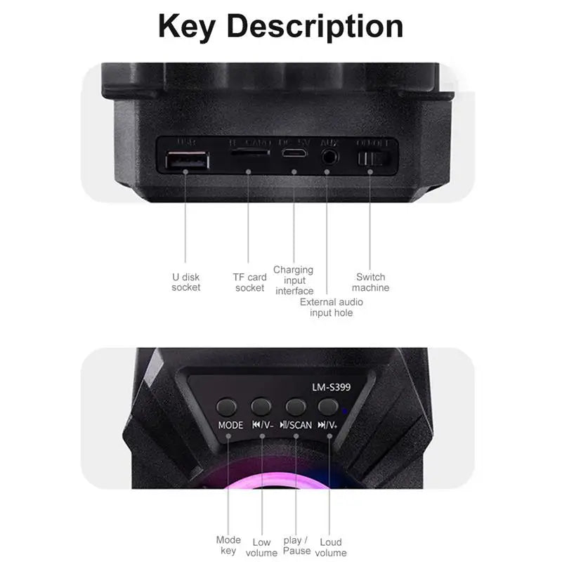 Portable Bluetooth 5.3 Speaker